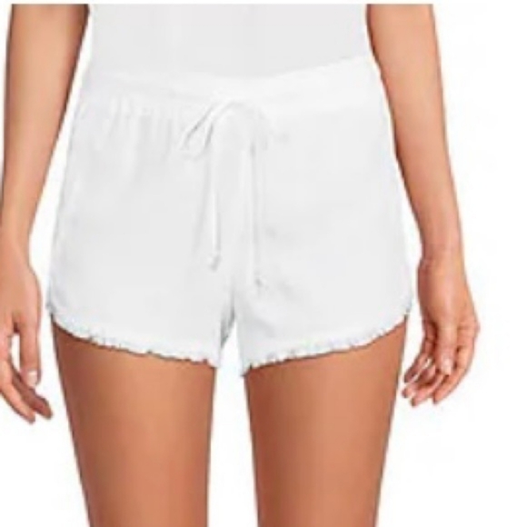 cloth & stone Pants - Cloth & Stone Cream Drawstring Shorts
